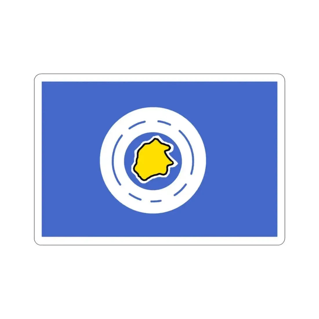 Flag of Ngeremlengui Palau STICKER Vinyl Die-Cut Decal - The Sticker Space