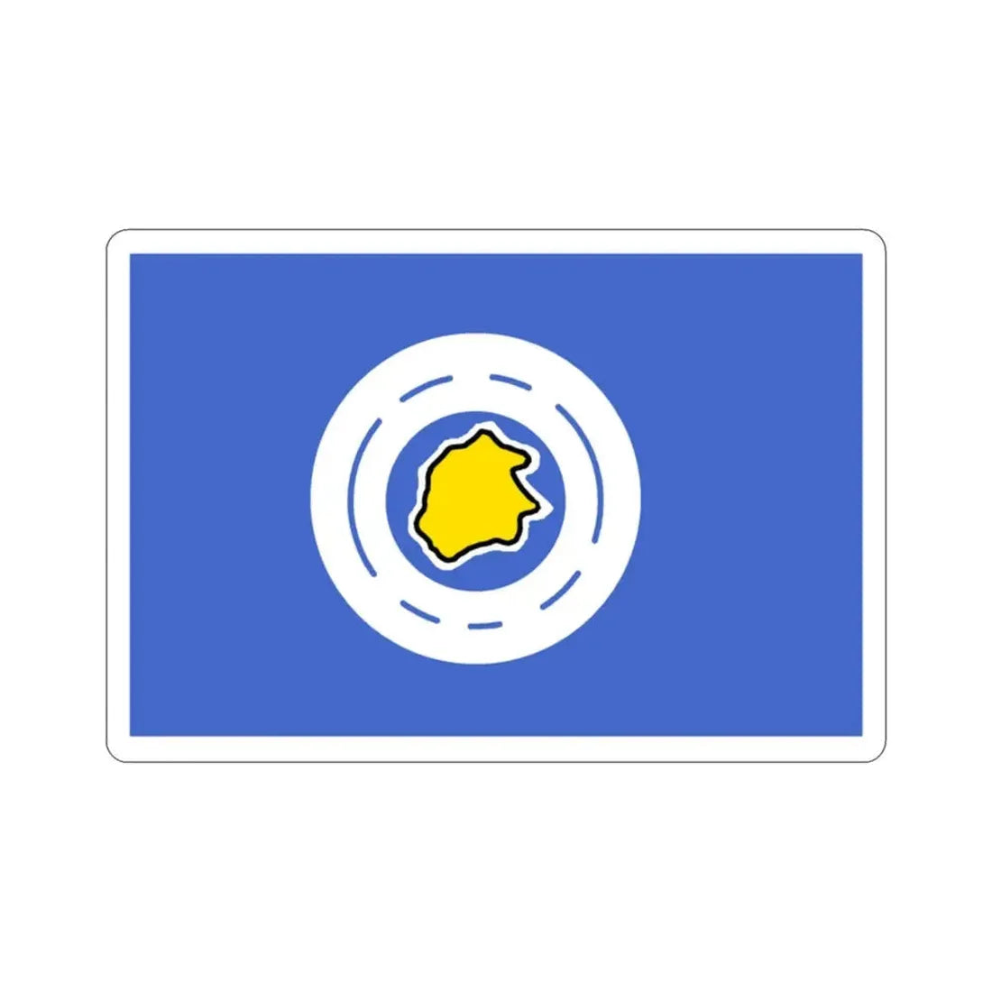 Flag of Ngeremlengui Palau STICKER Vinyl Die-Cut Decal - The Sticker Space