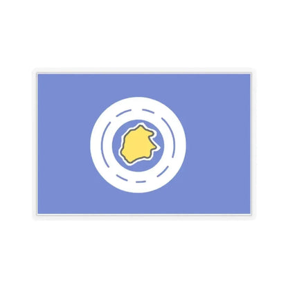 Flag of Ngeremlengui Palau - STICKER Vinyl Kiss-Cut Decal 2 Inch Transparent - The Sticker Space