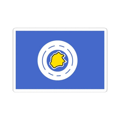 Flag of Ngeremlengui Palau - STICKER Vinyl Kiss-Cut Decal 2 Inch White - The Sticker Space