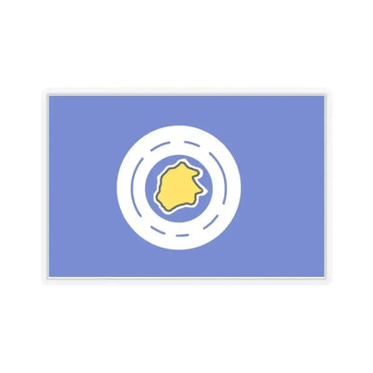 Flag of Ngeremlengui Palau - STICKER Vinyl Kiss-Cut Decal 3 Inch Transparent - The Sticker Space