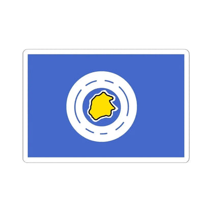 Flag of Ngeremlengui Palau - STICKER Vinyl Kiss-Cut Decal 4 Inch White - The Sticker Space