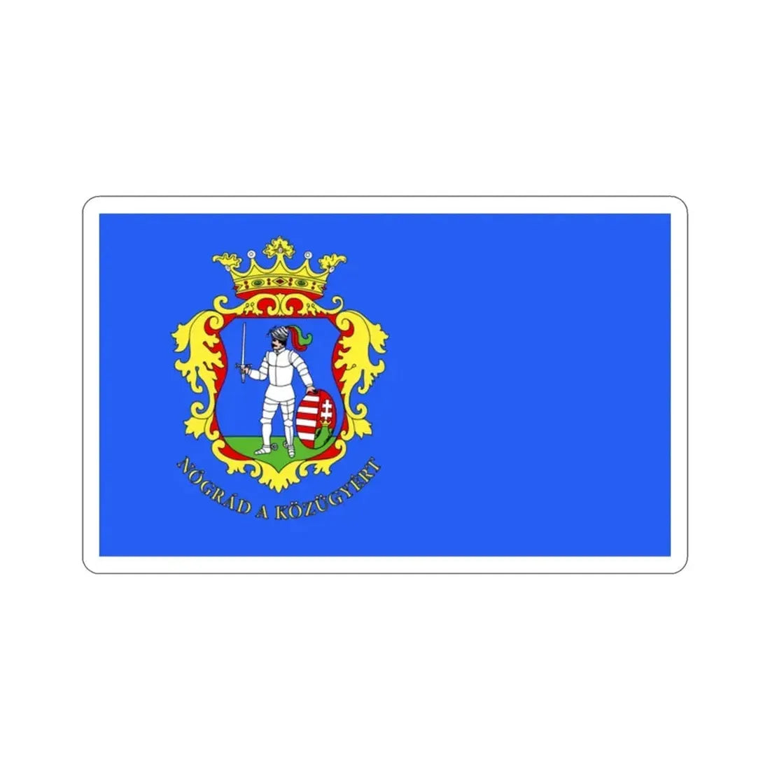 Flag of Nógrád County Hungary STICKER Vinyl Die-Cut Decal 2 Inch - The Sticker Space