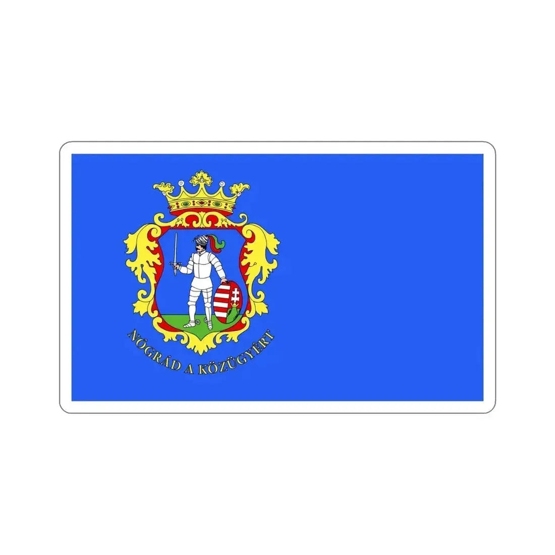 Flag of Nógrád County Hungary STICKER Vinyl Die-Cut Decal 6 Inch - The Sticker Space