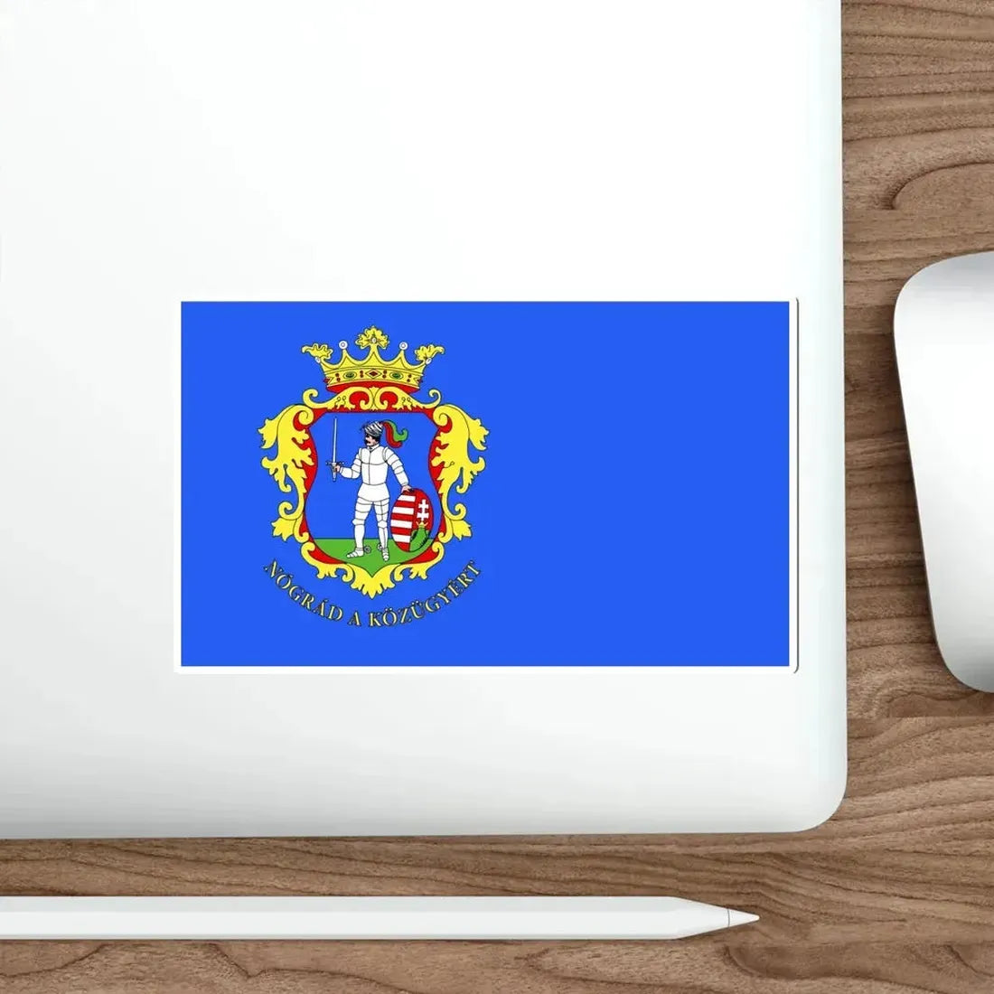 Flag of Nógrád County Hungary STICKER Vinyl Die-Cut Decal - The Sticker Space