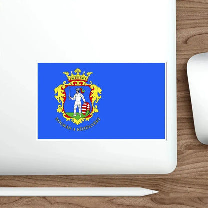 Flag of Nógrád County Hungary STICKER Vinyl Die-Cut Decal - The Sticker Space