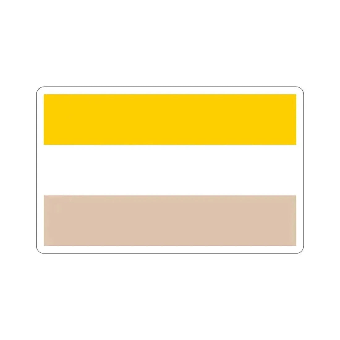 Flag of Nicaragua (1839-1858) STICKER Vinyl Die-Cut Decal 4 Inch - The Sticker Space