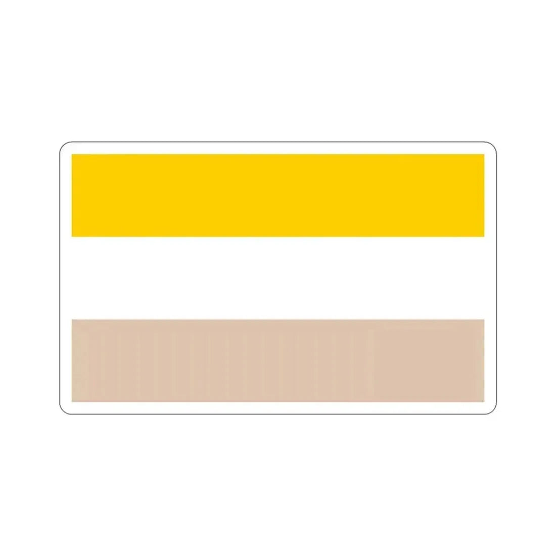 Flag of Nicaragua (1839-1858) STICKER Vinyl Die-Cut Decal 6 Inch - The Sticker Space