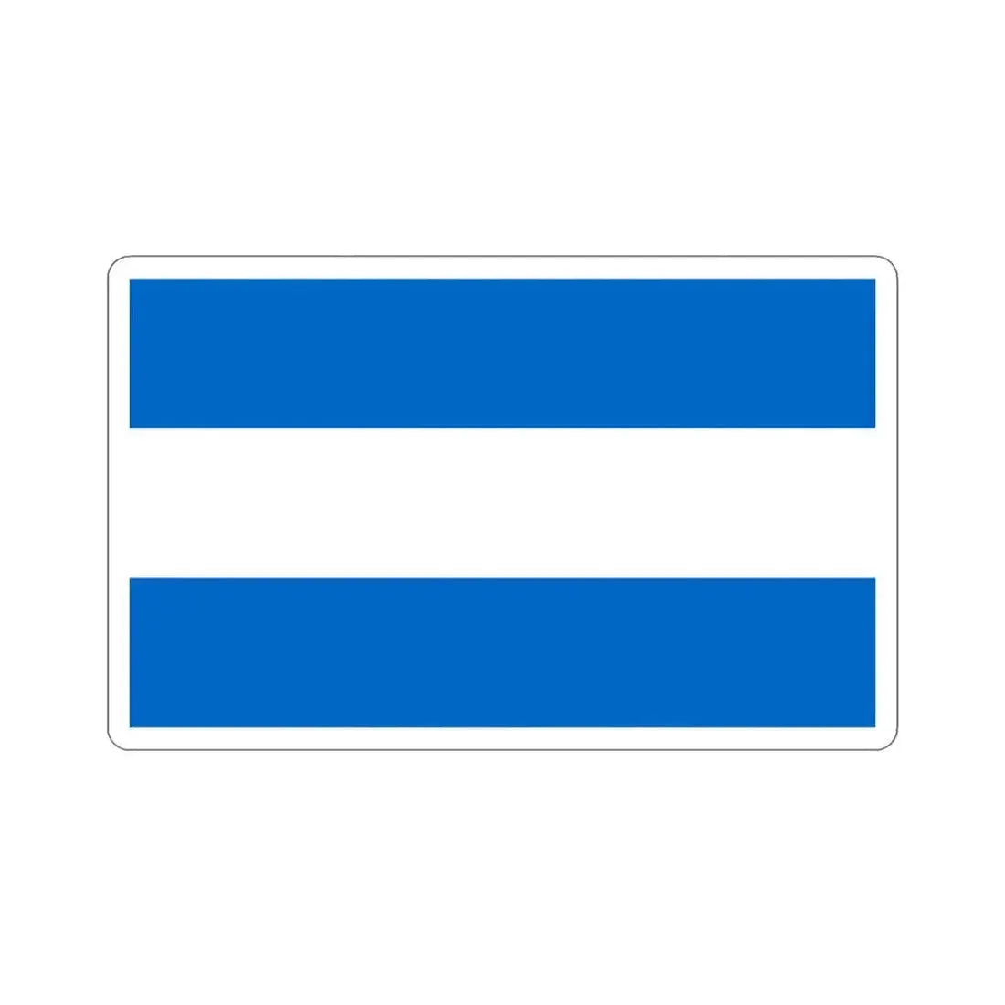 Flag of Nicaragua (1858-1889 and 1893-1896) STICKER Vinyl Die-Cut Decal 2 Inch - The Sticker Space