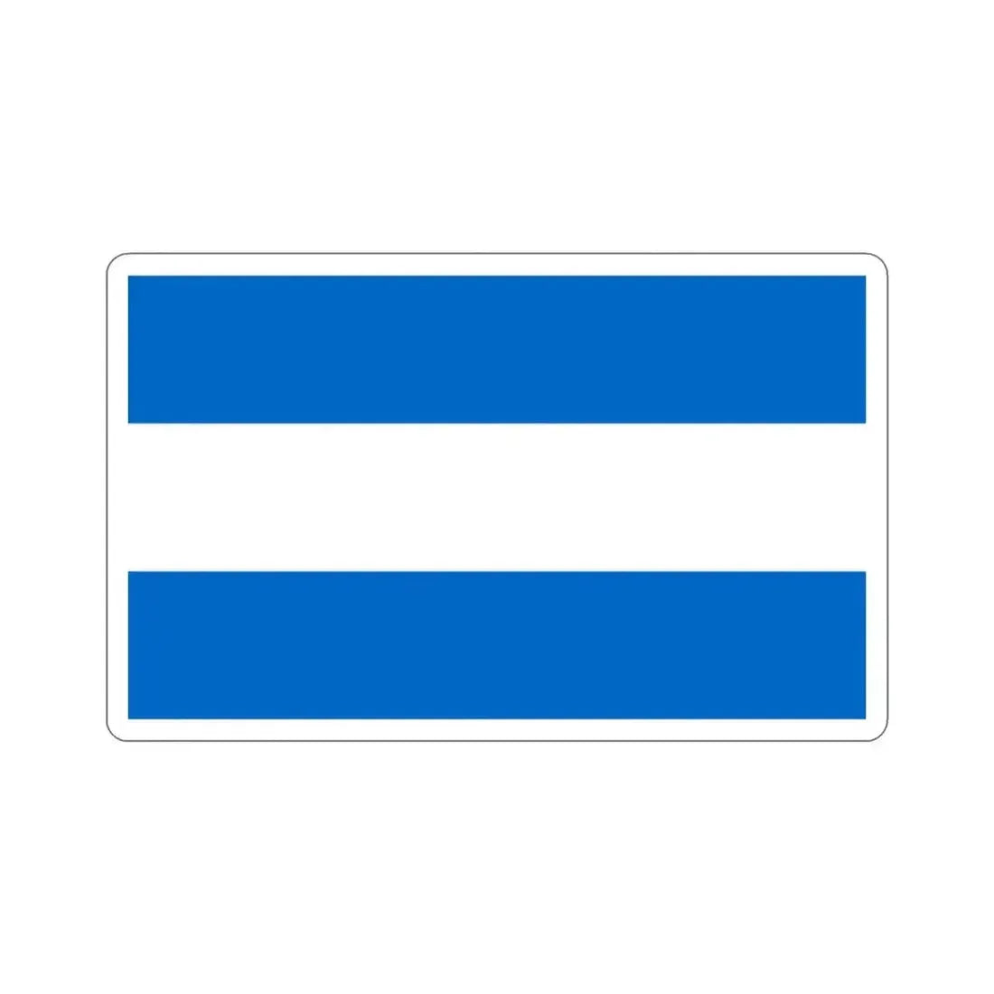 Flag of Nicaragua (1858-1889 and 1893-1896) STICKER Vinyl Die-Cut Decal 3 Inch - The Sticker Space