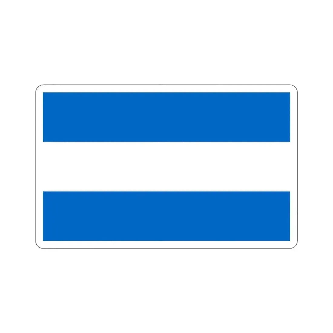 Flag of Nicaragua (1858-1889 and 1893-1896) STICKER Vinyl Die-Cut Decal 3 Inch - The Sticker Space