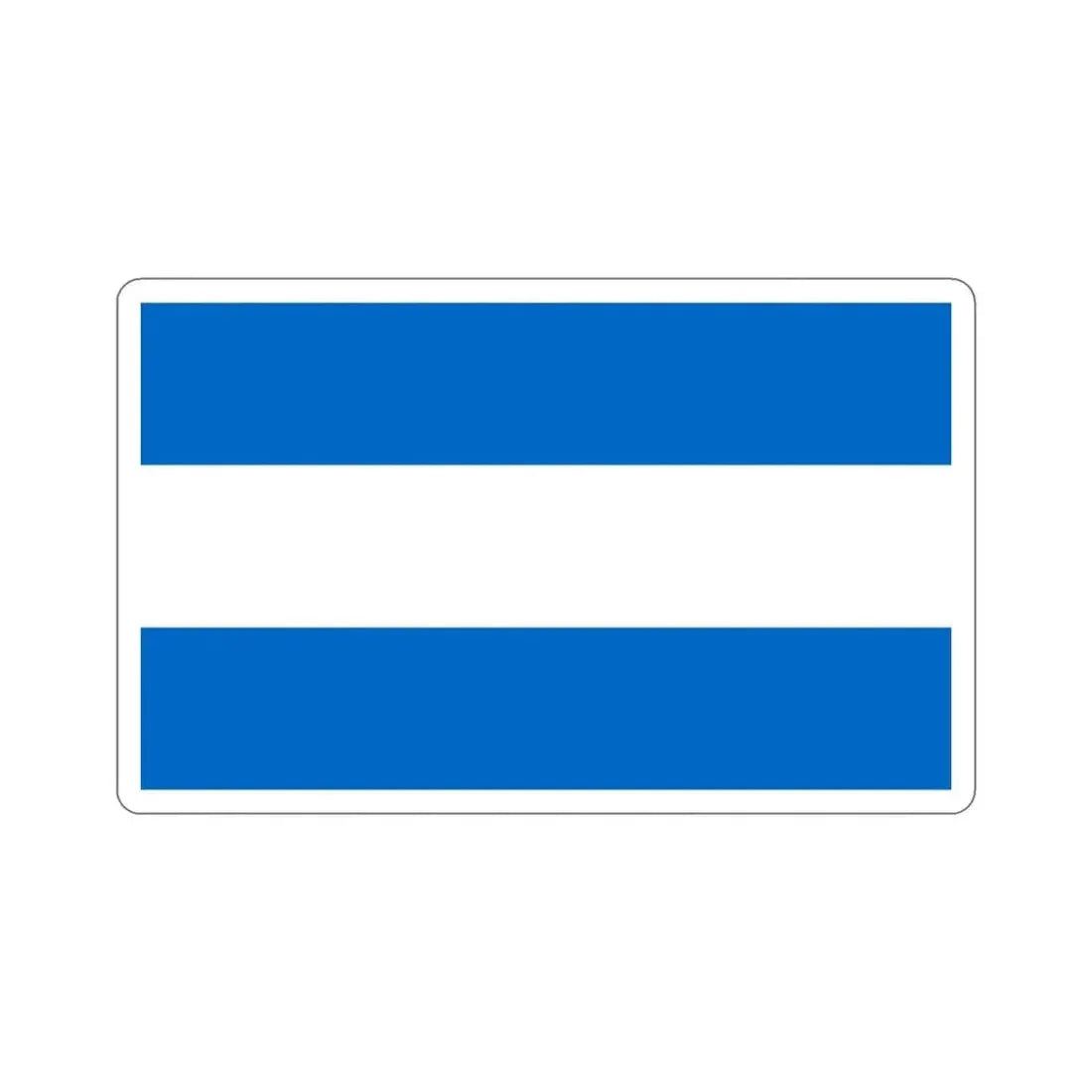 Flag of Nicaragua (1858-1889 and 1893-1896) STICKER Vinyl Die-Cut Decal 5 Inch - The Sticker Space