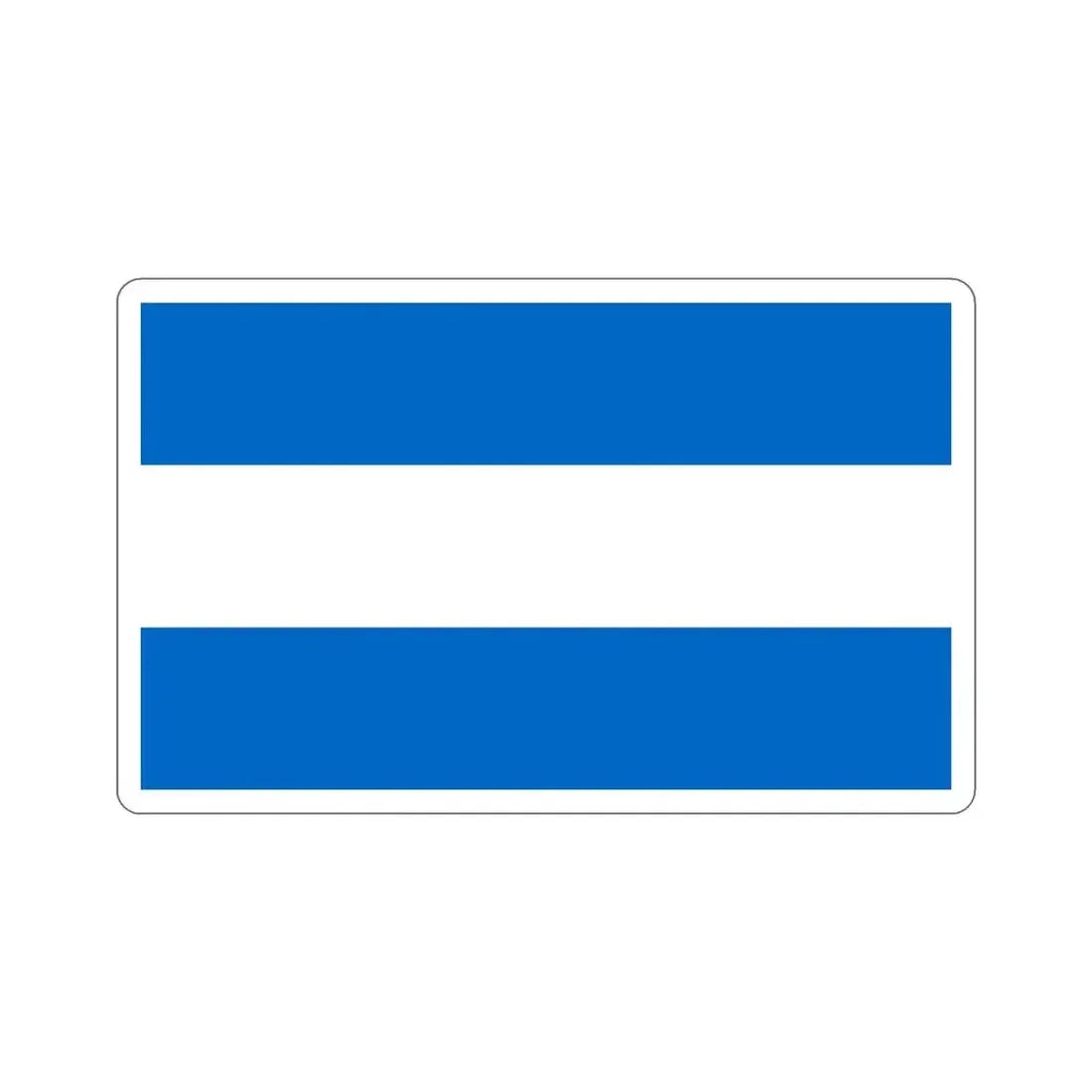 Flag of Nicaragua (1858-1889 and 1893-1896) STICKER Vinyl Die-Cut Decal 6 Inch - The Sticker Space