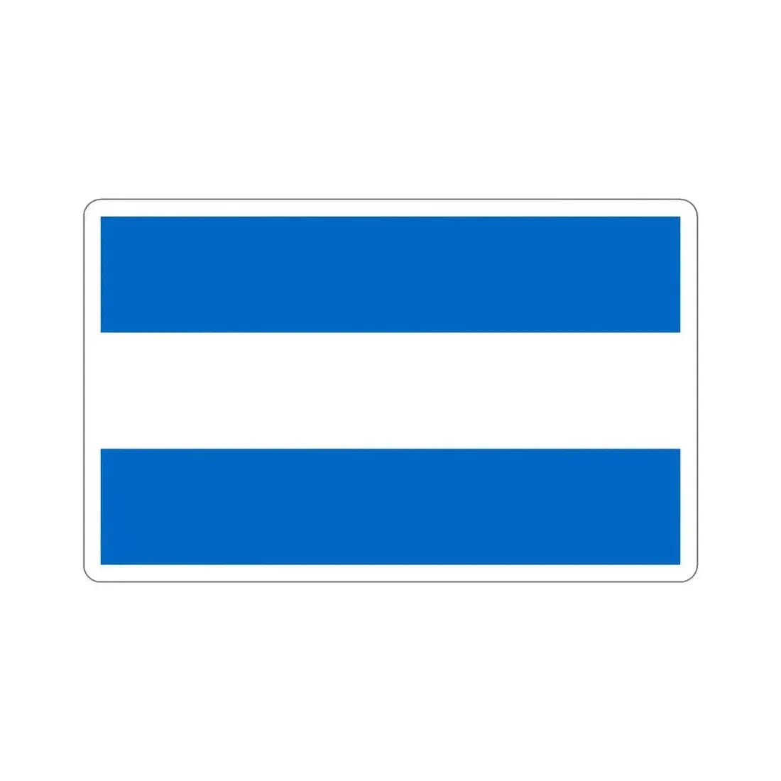 Flag of Nicaragua (1858-1889 and 1893-1896) STICKER Vinyl Die-Cut Decal - The Sticker Space