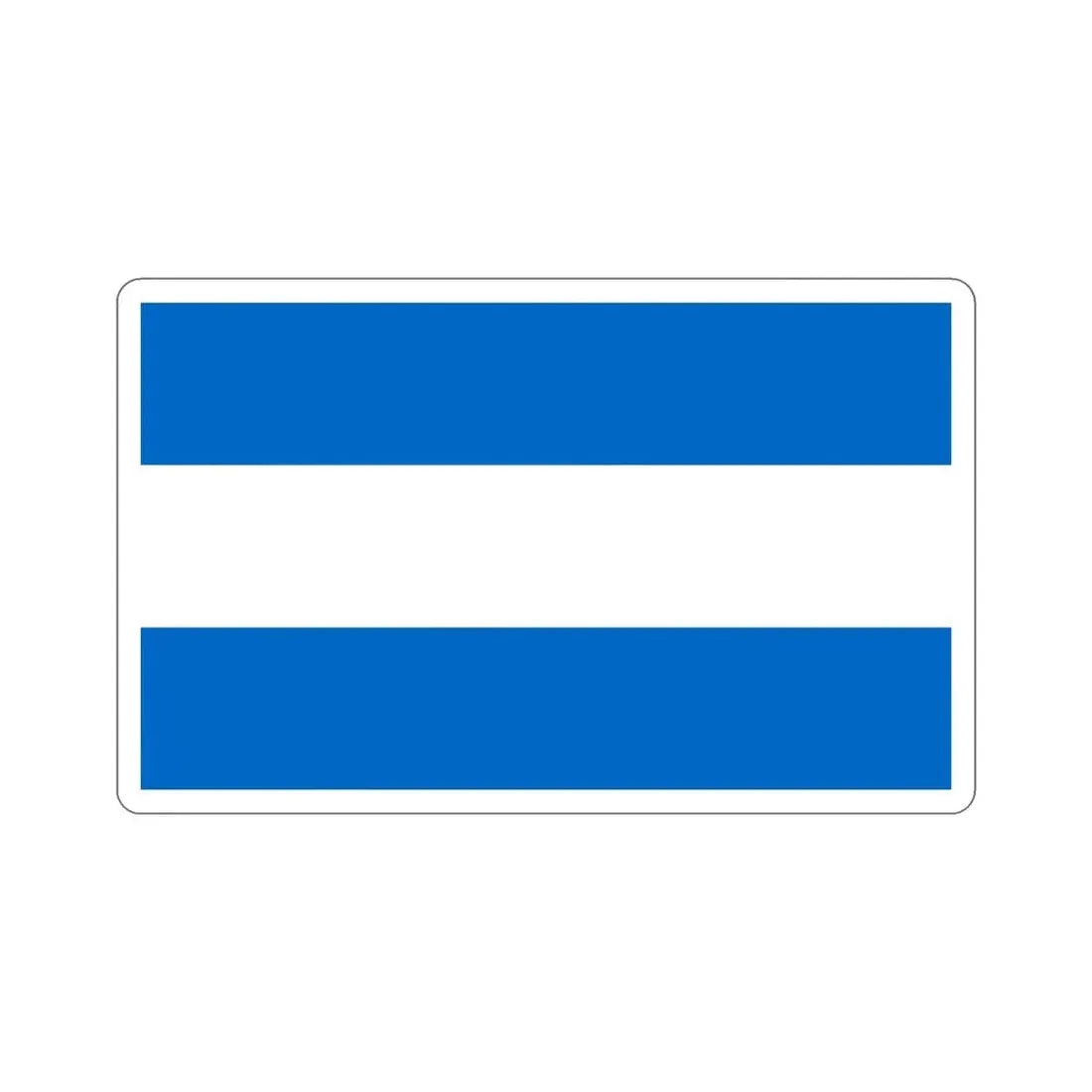 Flag of Nicaragua (1858-1889 and 1893-1896) STICKER Vinyl Die-Cut Decal - The Sticker Space