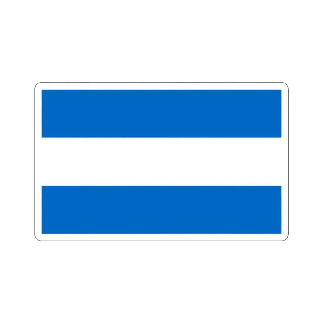 Flag of Nicaragua (1858-1889 and 1893-1896) STICKER Vinyl Die-Cut Decal - The Sticker Space