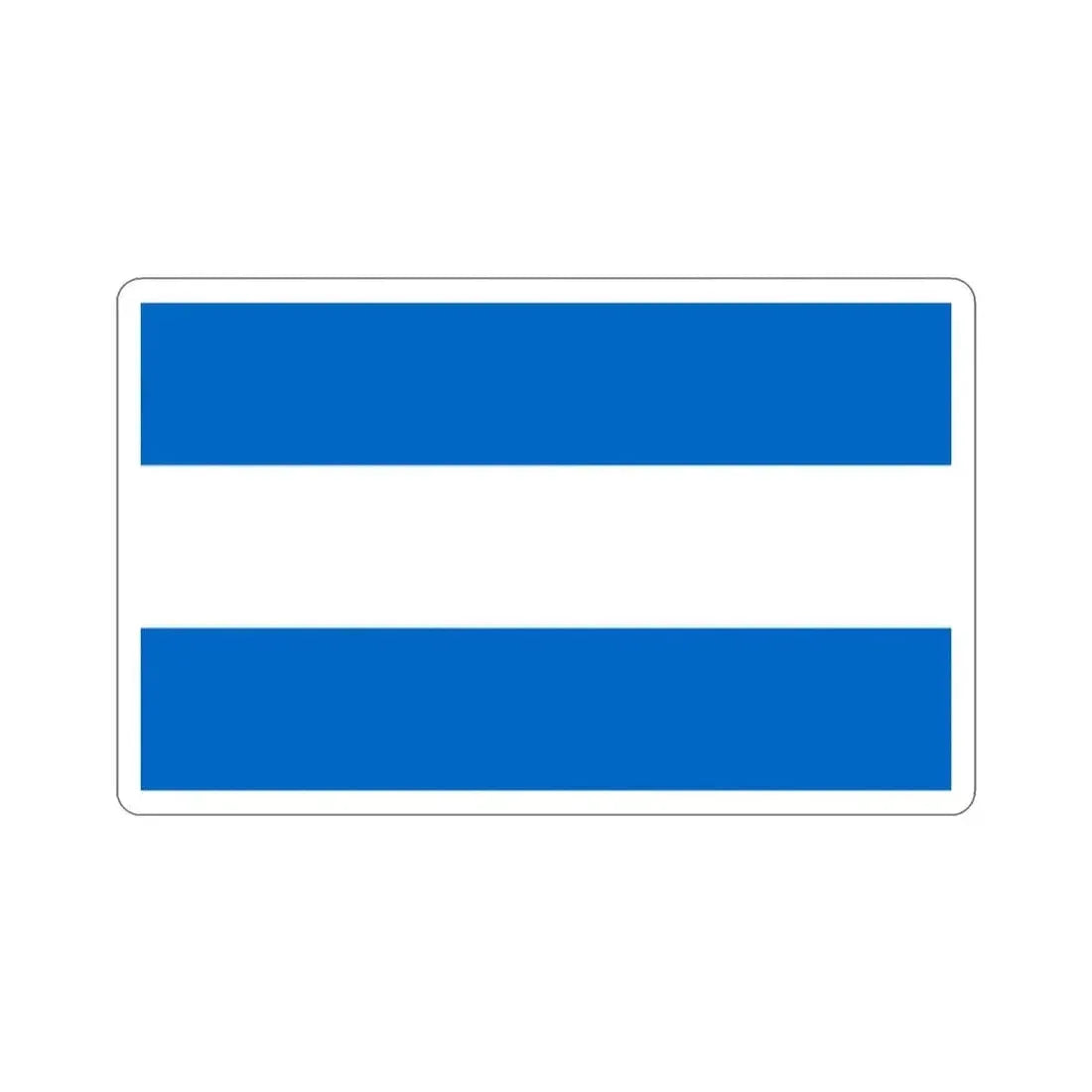 Flag of Nicaragua (1858-1889 and 1893-1896) STICKER Vinyl Die-Cut Decal - The Sticker Space