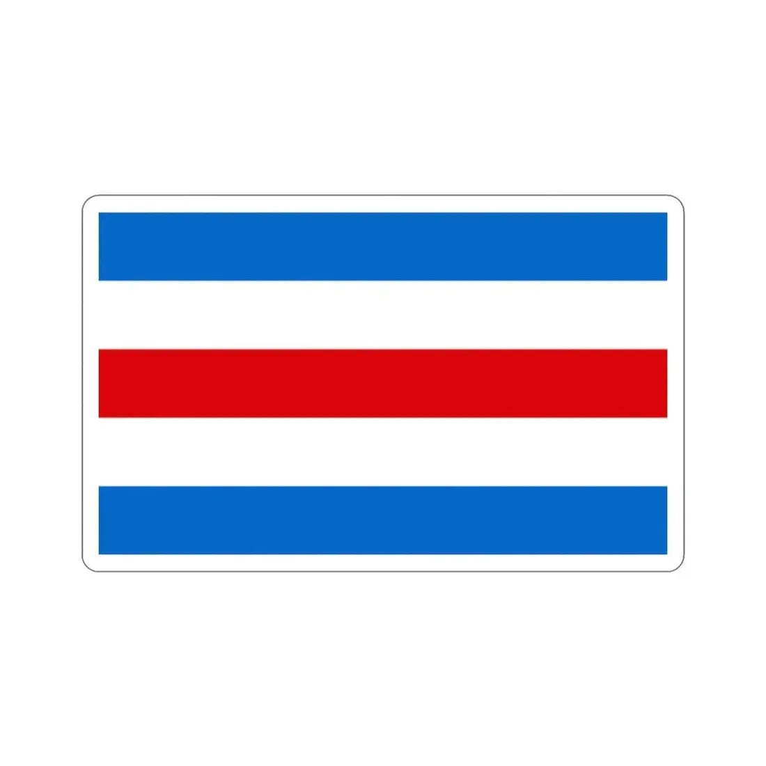 Flag of Nicaragua (1889–1893) STICKER Vinyl Die-Cut Decal - The Sticker Space