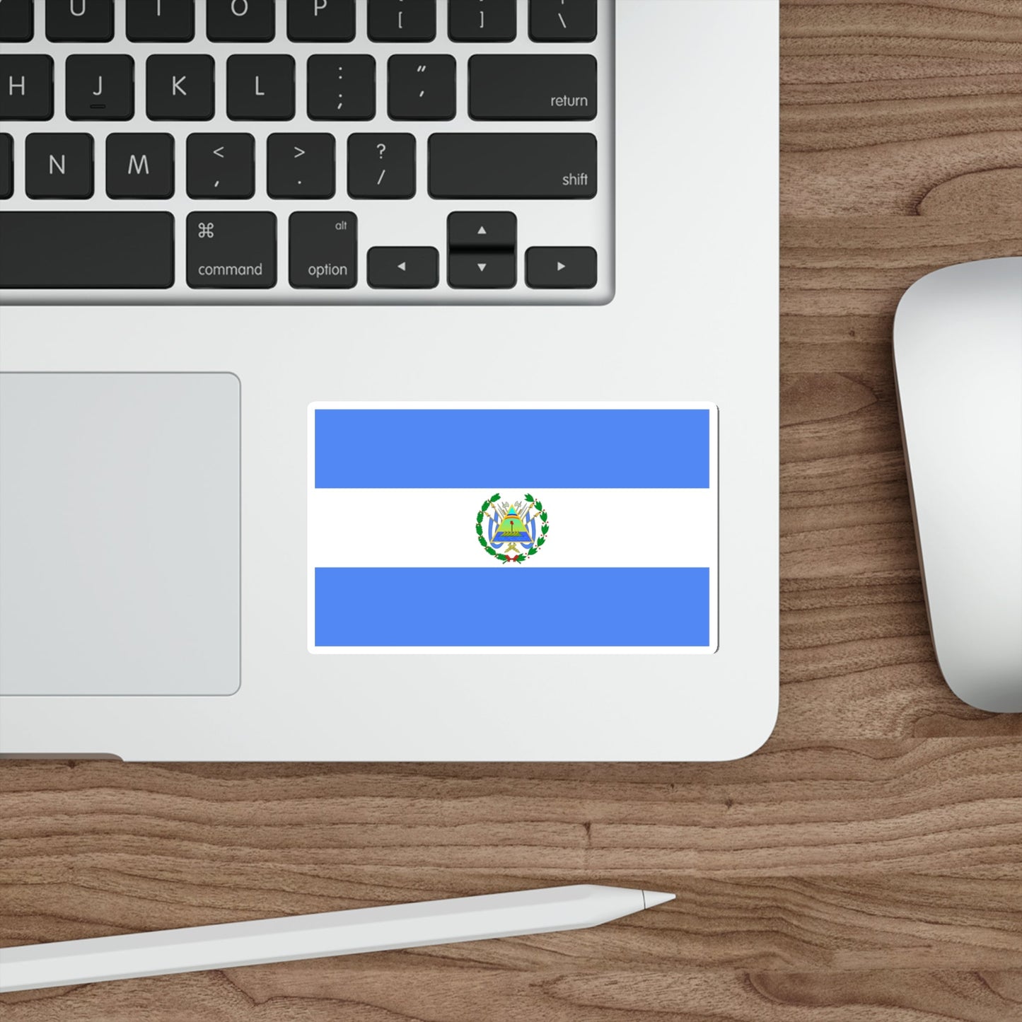 Flag of Nicaragua (1896–1908) STICKER Vinyl Die-Cut Decal-The Sticker Space