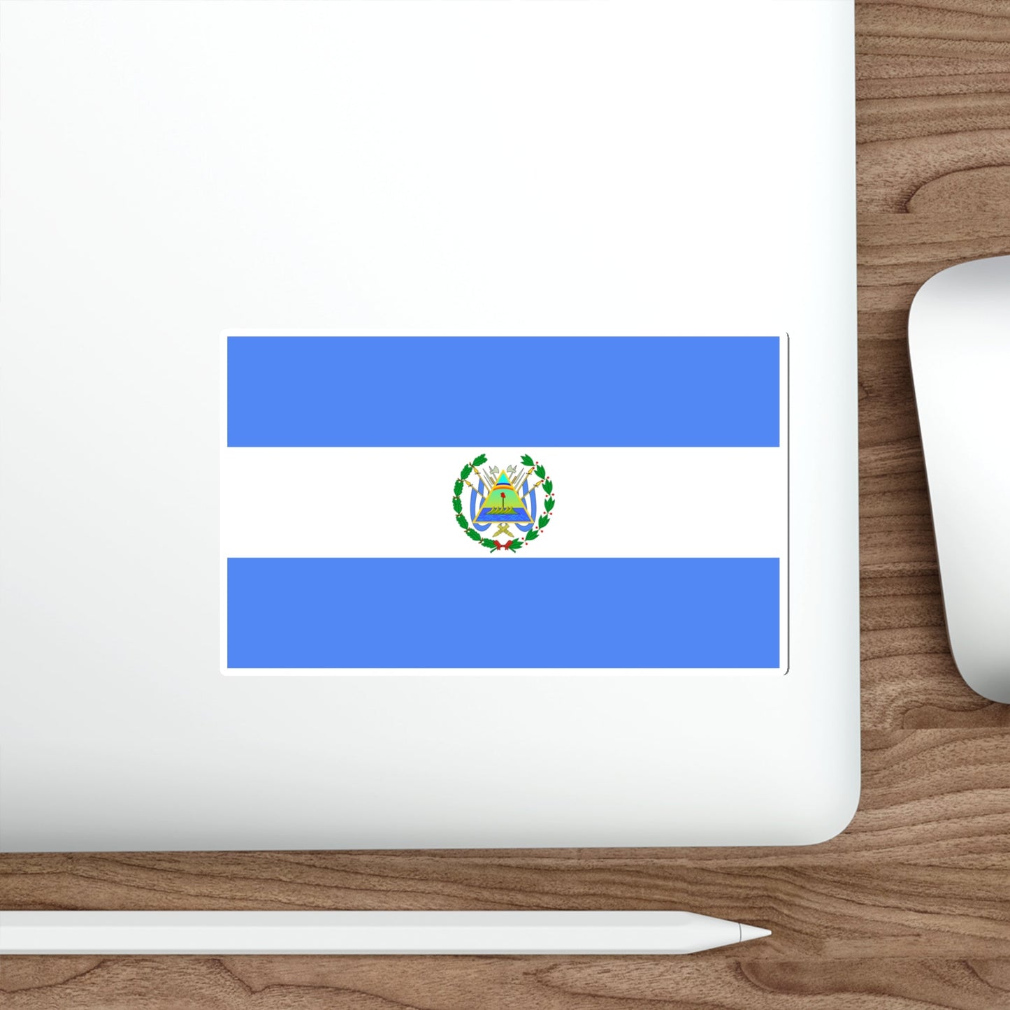 Flag of Nicaragua (1896–1908) STICKER Vinyl Die-Cut Decal-The Sticker Space