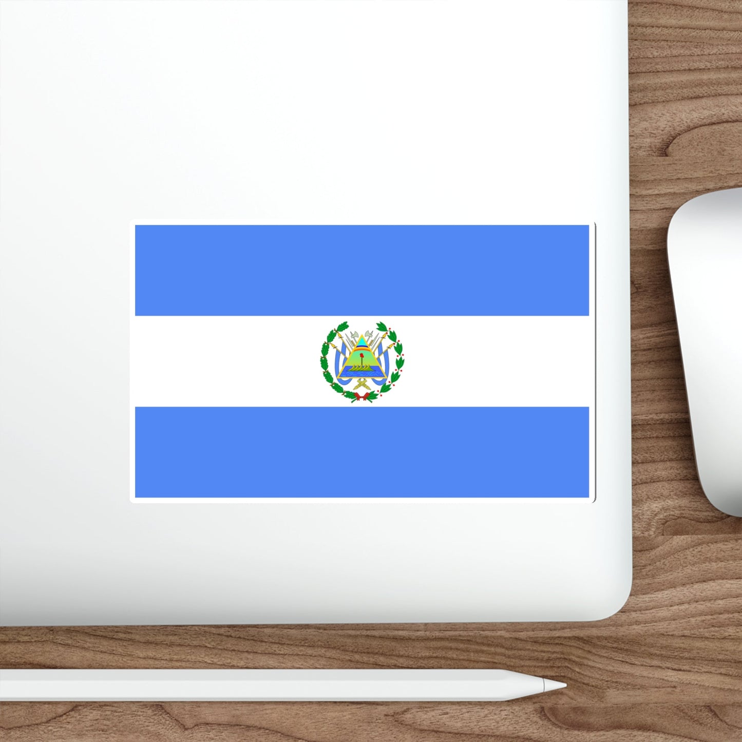 Flag of Nicaragua (1896–1908) STICKER Vinyl Die-Cut Decal-The Sticker Space