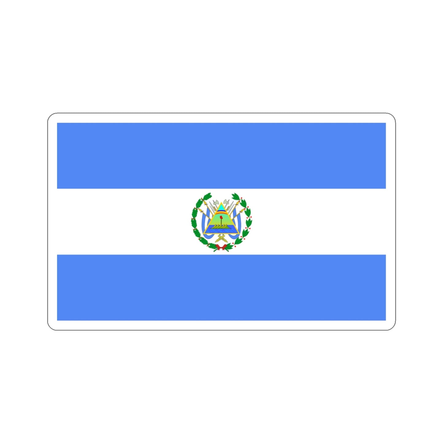 Flag of Nicaragua (1896–1908) STICKER Vinyl Die-Cut Decal-3 Inch-The Sticker Space