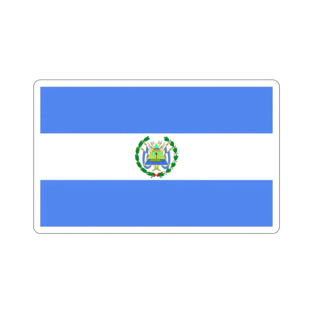 Flag of Nicaragua (1896–1908) STICKER Vinyl Die-Cut Decal - The Sticker Space