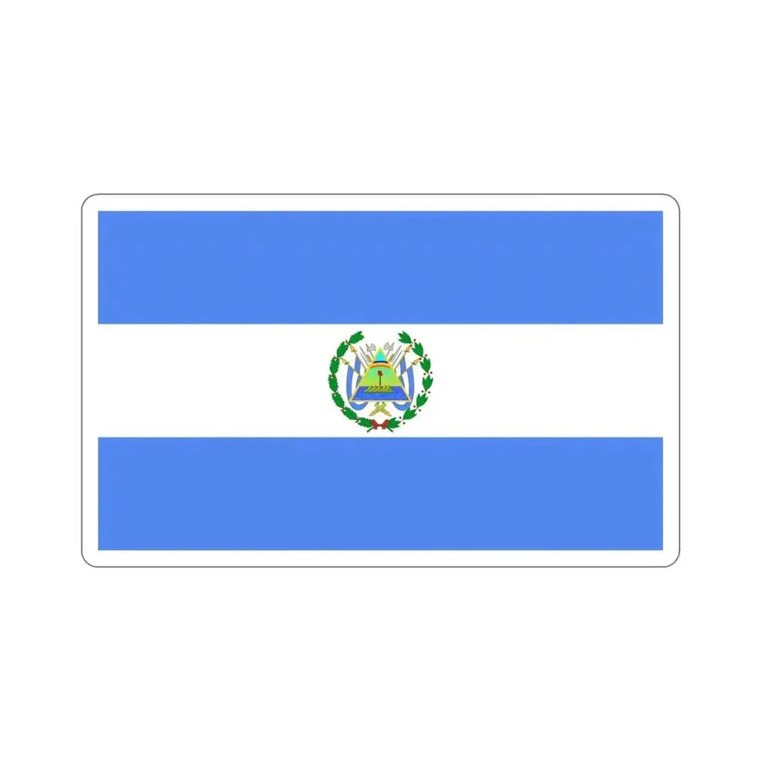 Flag of Nicaragua (1896–1908) STICKER Vinyl Die-Cut Decal - The Sticker Space