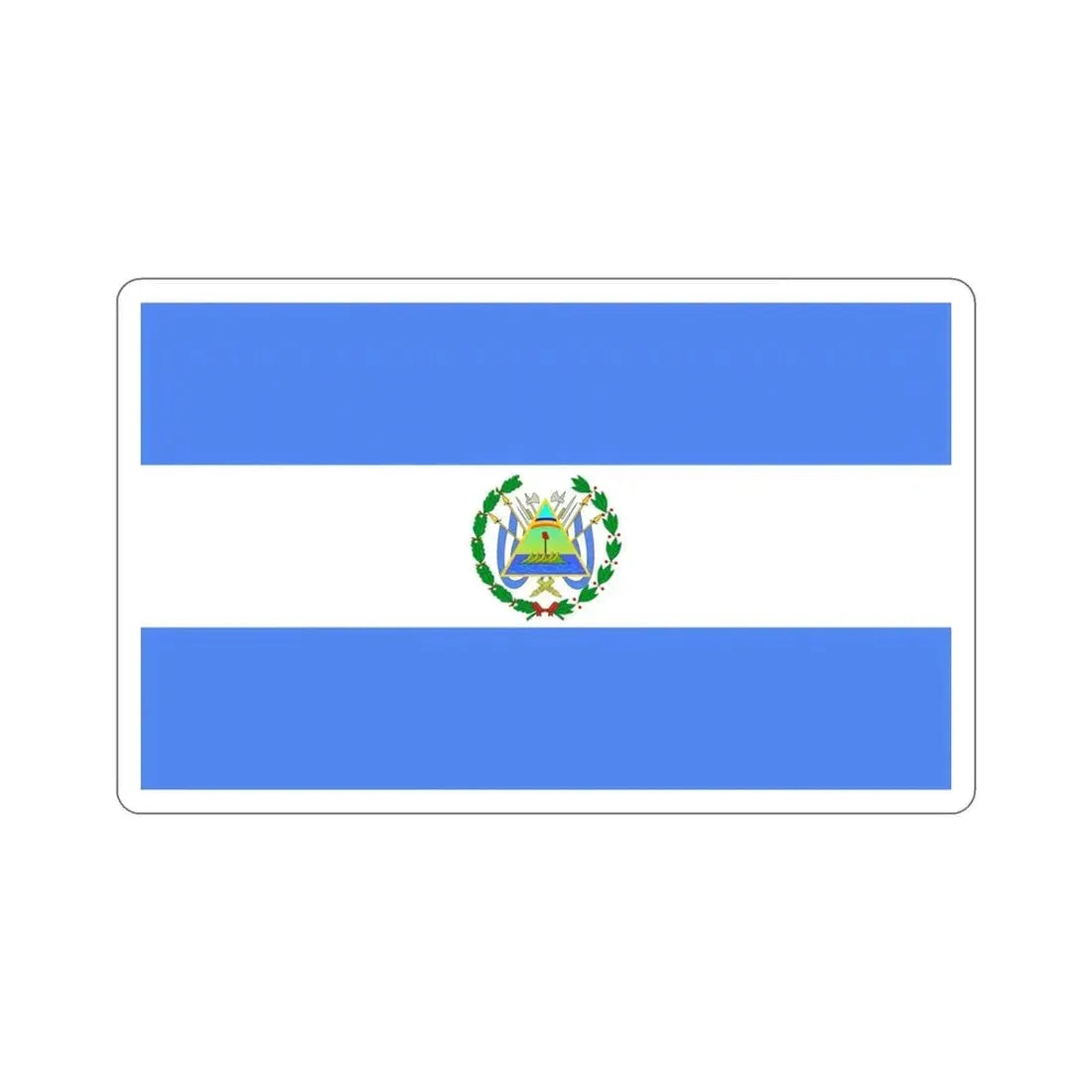 Flag of Nicaragua (1896–1908) STICKER Vinyl Die-Cut Decal - The Sticker Space