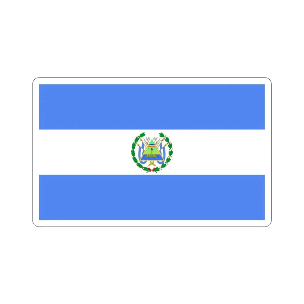 Flag of Nicaragua (1896–1908) STICKER Vinyl Die-Cut Decal - The Sticker Space