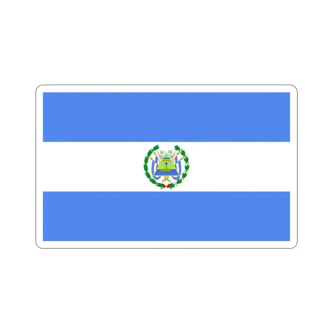 Flag of Nicaragua (1896–1908) STICKER Vinyl Die-Cut Decal - The Sticker Space