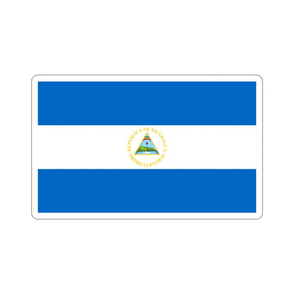 Flag of Nicaragua (1908–1971) STICKER Vinyl Die-Cut Decal-3 Inch-The Sticker Space