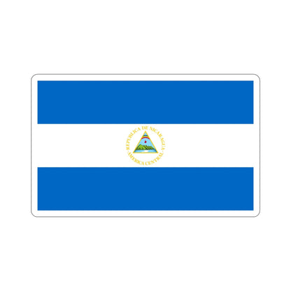 Flag of Nicaragua (1908–1971) STICKER Vinyl Die-Cut Decal-5 Inch-The Sticker Space