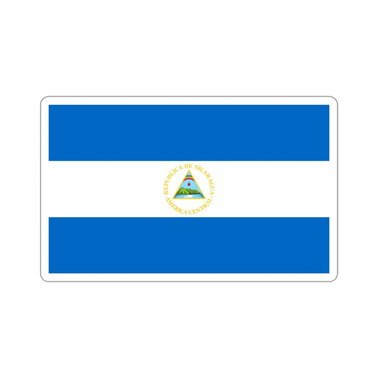 Flag of Nicaragua (1908–1971) STICKER Vinyl Die-Cut Decal-6 Inch-The Sticker Space