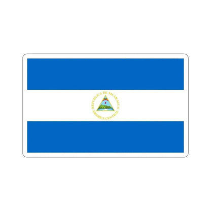 Flag of Nicaragua (1908–1971) STICKER Vinyl Die-Cut Decal 5 Inch - The Sticker Space