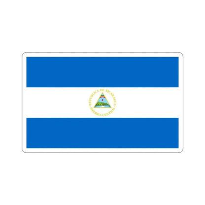 Flag of Nicaragua (1908–1971) STICKER Vinyl Die-Cut Decal 5 Inch - The Sticker Space