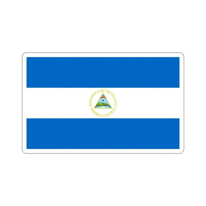 Flag of Nicaragua (1908–1971) STICKER Vinyl Die-Cut Decal 6 Inch - The Sticker Space