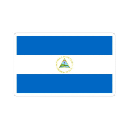 Flag of Nicaragua (1908–1971) STICKER Vinyl Die-Cut Decal 6 Inch - The Sticker Space