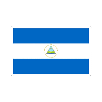 Flag of Nicaragua STICKER Vinyl Die-Cut Decal-2 Inch-The Sticker Space