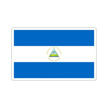 Flag of Nicaragua STICKER Vinyl Die-Cut Decal-3 Inch-The Sticker Space