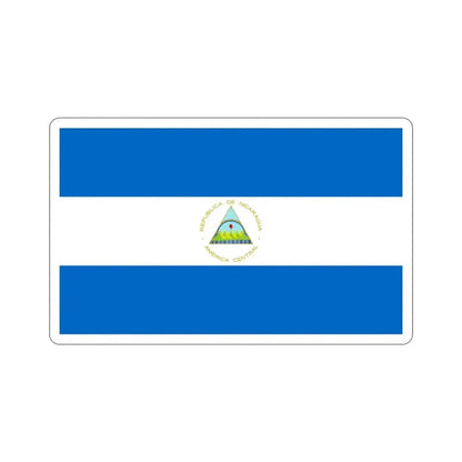 Flag of Nicaragua STICKER Vinyl Die-Cut Decal 3 Inch - The Sticker Space
