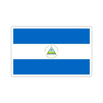 Flag of Nicaragua STICKER Vinyl Die-Cut Decal 5 Inch - The Sticker Space