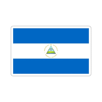 Flag of Nicaragua STICKER Vinyl Die-Cut Decal-6 Inch-The Sticker Space