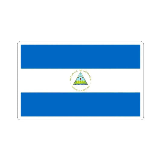 Flag of Nicaragua STICKER Vinyl Die-Cut Decal 6 Inch - The Sticker Space