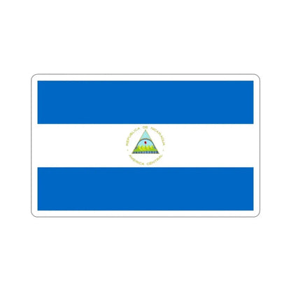 Flag of Nicaragua STICKER Vinyl Die-Cut Decal - The Sticker Space