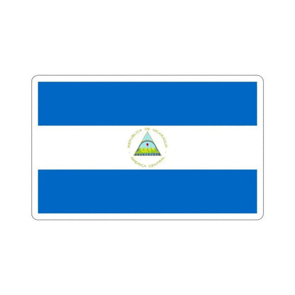 Flag of Nicaragua STICKER Vinyl Die-Cut Decal - The Sticker Space