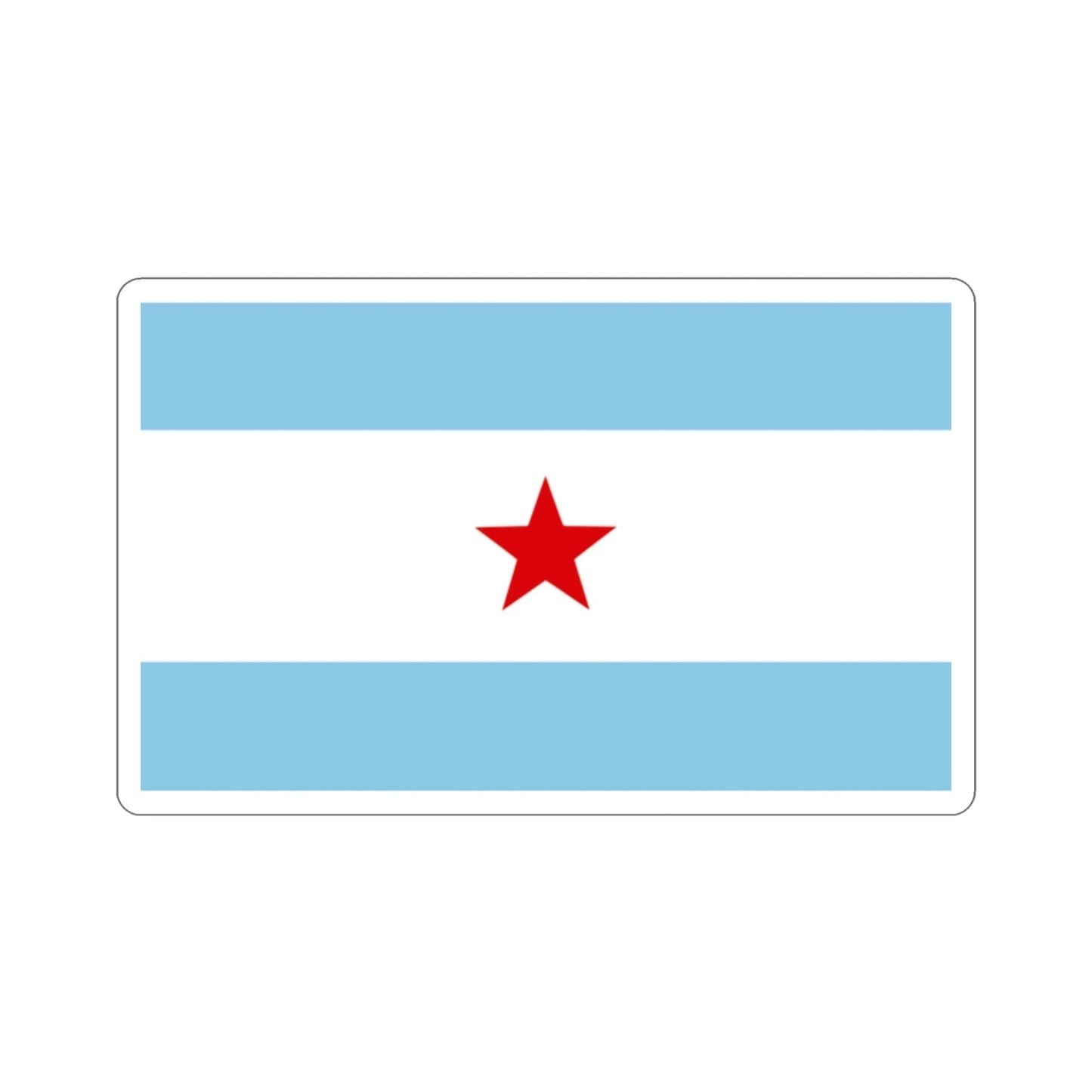 Flag of Nicaragua under William Walker (1856-1857) STICKER Vinyl Die-Cut Decal-2 Inch-The Sticker Space