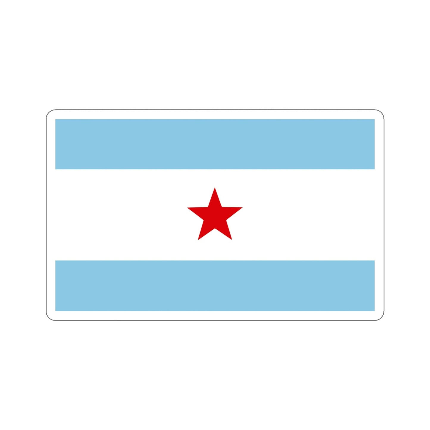 Flag of Nicaragua under William Walker (1856-1857) STICKER Vinyl Die-Cut Decal-4 Inch-The Sticker Space