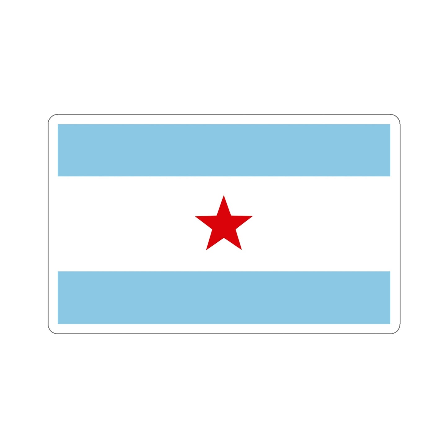 Flag of Nicaragua under William Walker (1856-1857) STICKER Vinyl Die-Cut Decal-5 Inch-The Sticker Space