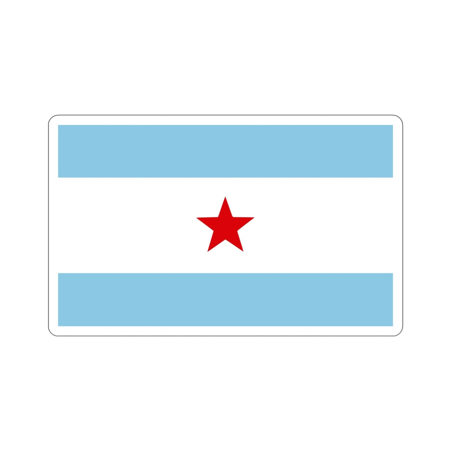 Flag of Nicaragua under William Walker (1856-1857) STICKER Vinyl Die-Cut Decal-6 Inch-The Sticker Space